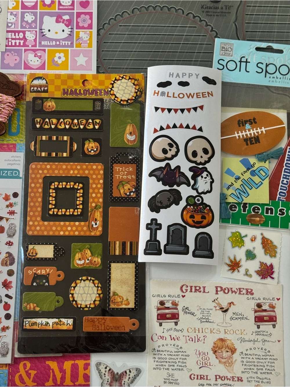 Scrapbooking LARGE lot Jolees DisneyMickey Princesses HelloKitty Papyrus ALL NEW - Picture 4 of 8